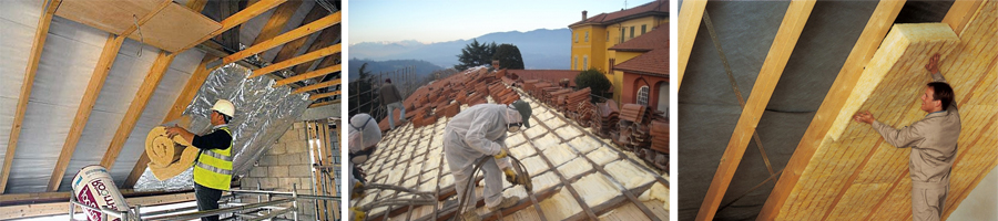 Процесс теплоизоляции крыши